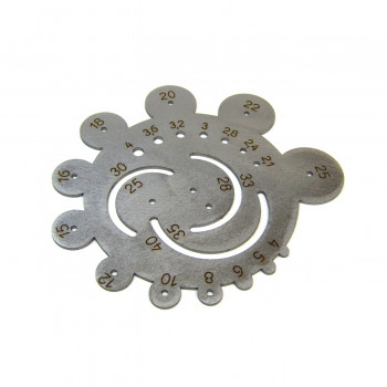 Шаблон-лекало малый Радиусы нерж. сталь