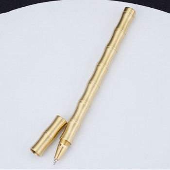 Корпус для ручки Бамбук, Латунь матовая