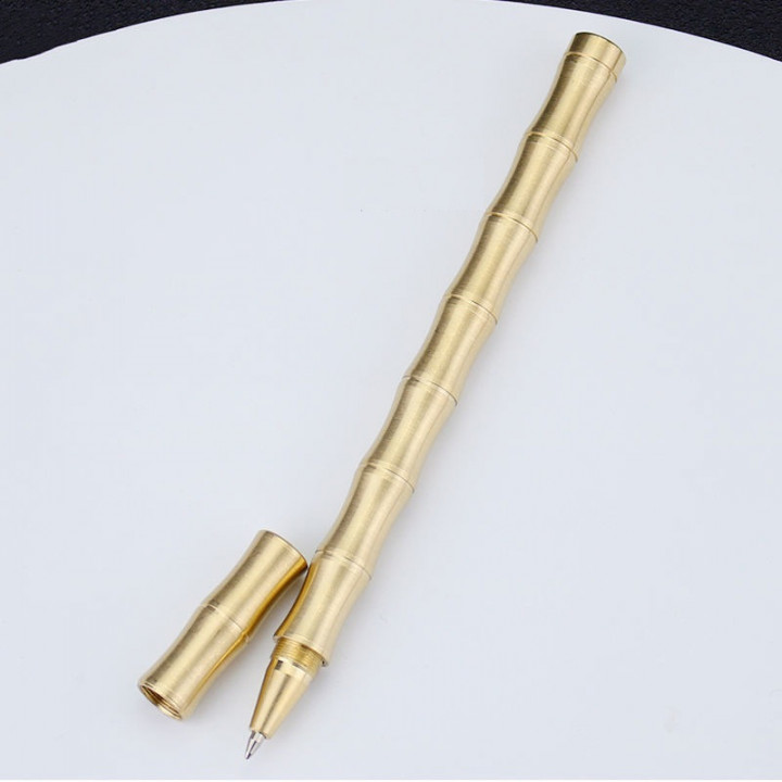 Корпус для ручки Бамбук, Латунь матовая