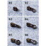 Бегунок, зажимы, ограничители для молнии №3 YKK под бронзу