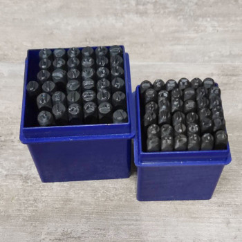 Штампы для тиснения по коже Латинский алфавит и цифры 