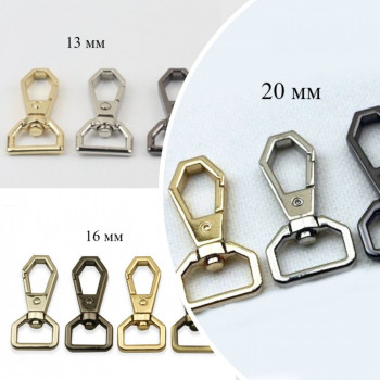 Карабин металлический шестиугольный 13-20 мм