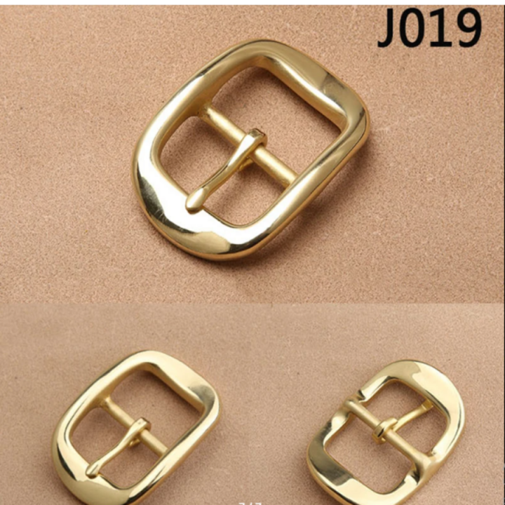 Уценка! Пряжка 34 мм латунная с перекладиной Золото арт. J019