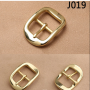 Пряжка 34 мм латунная с перекладиной Золото арт. J019