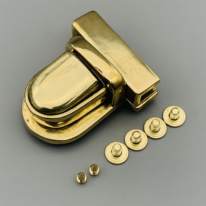 Застежка портфельная 32 мм Латунь