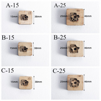 Штанцформы (вырубные штампы) для декора Цветы и Звезды