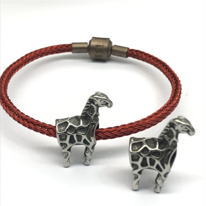 Бусина 5 мм для браслетов Жираф Сталь 