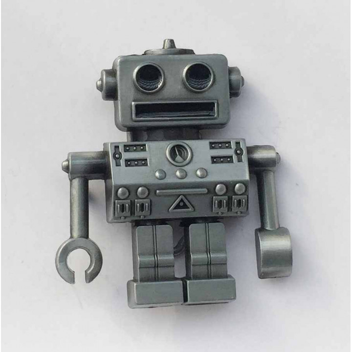 Пряжка для ремня с шипом 40 мм Робот