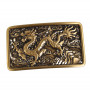 Пряжка для ремня с шипом 38 мм Дракон латунная 