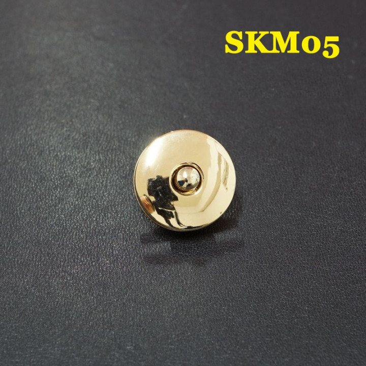 Застежка магнитная зажимная 20 мм Латунь SKM05