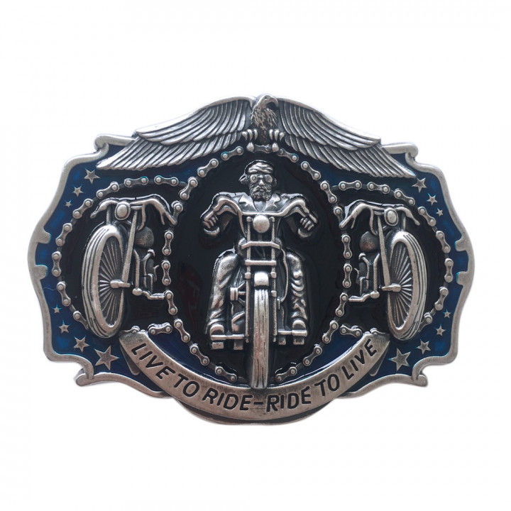 Пряжка для ремня декоративная с серебряным покрытием AT067SL