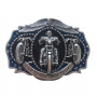 Пряжка для ремня декоративная с серебряным покрытием AT067SL