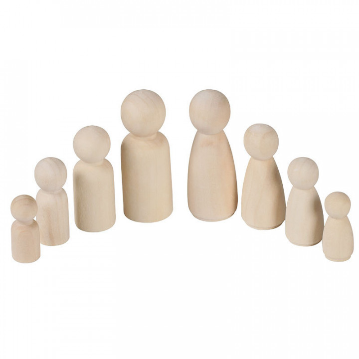 Деревянные фигурки Человечки