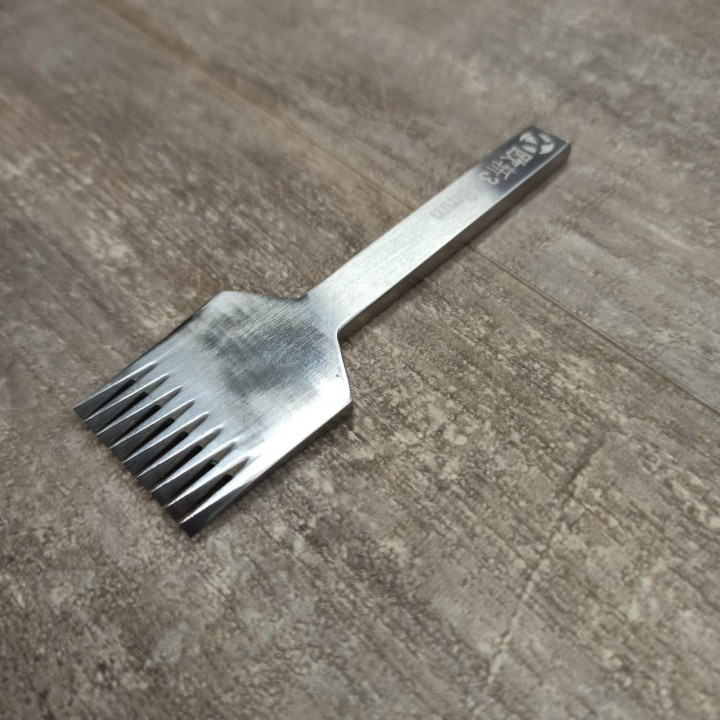 Пробойник строчный косой зуб 3,38 мм полированная сталь арт. BN-038 