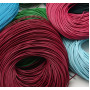 Шнур кожаный круглого сечения 2 мм Разные цвета