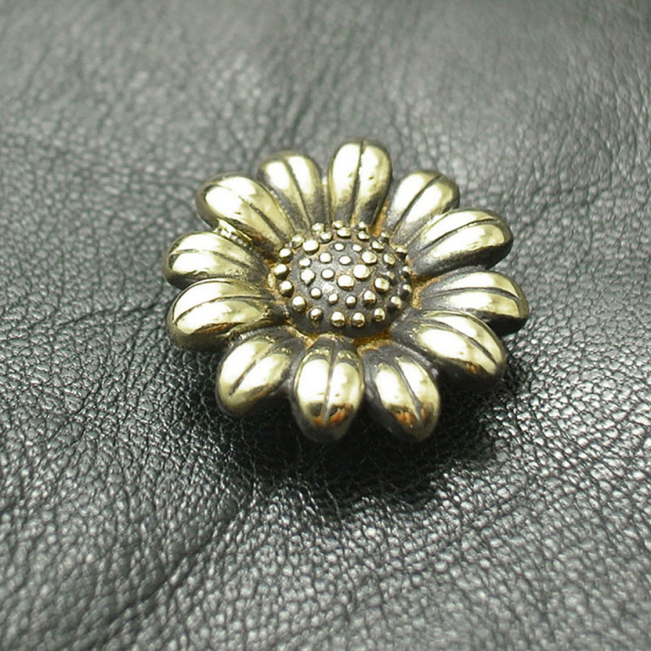 Кончо для кожаных изделий 19 мм Маргаритка