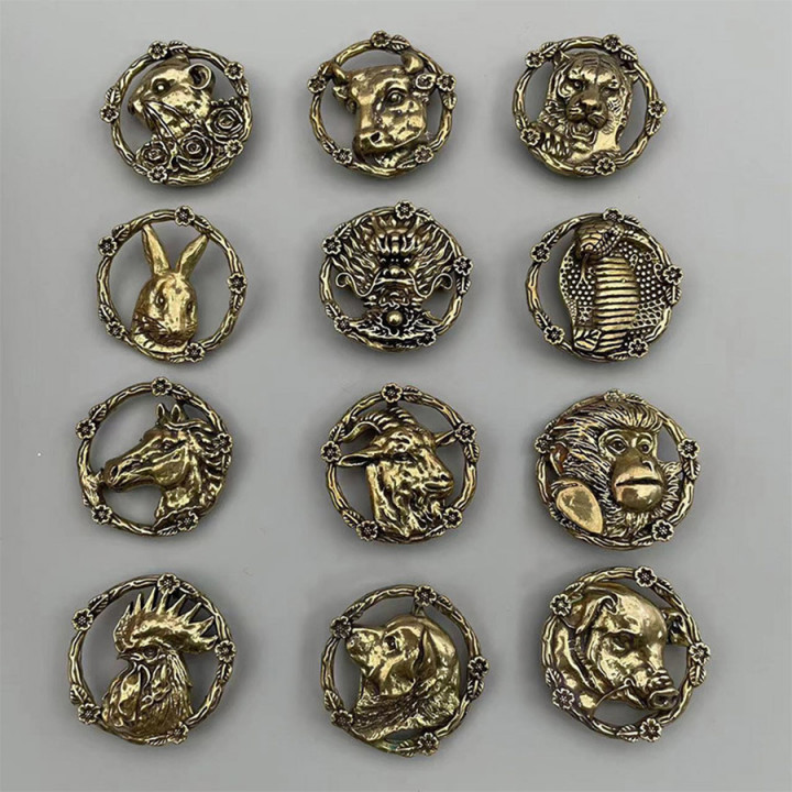 Кончо для кожаных изделий 30 мм Зодиак Животные