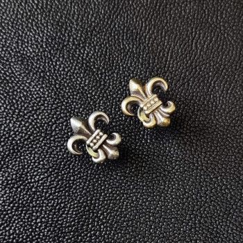 Кончо для кожаных изделий 14 мм Лилия королевская Латунь