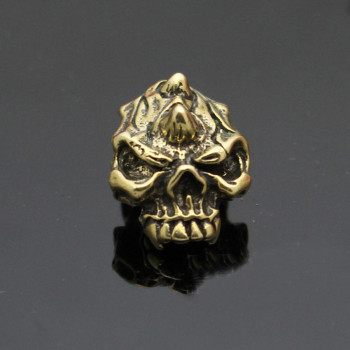 Кончо для кожаных изделий Череп малый латунь