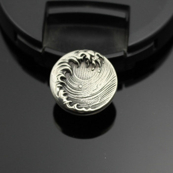 Кончо для кожаных изделий 18 мм Волна латунь