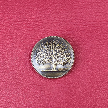 Кончо для кожаных изделий 30 мм Древо жизни латунное