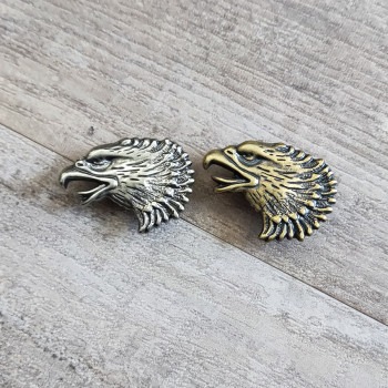 Кончо для кожаных изделий Голова орла латунь