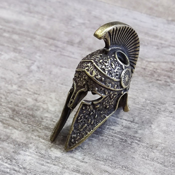 Бусина темлячная латунная Шлем