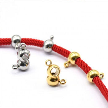 Бусина 6,5х4 мм для подвесок на браслеты Сталь