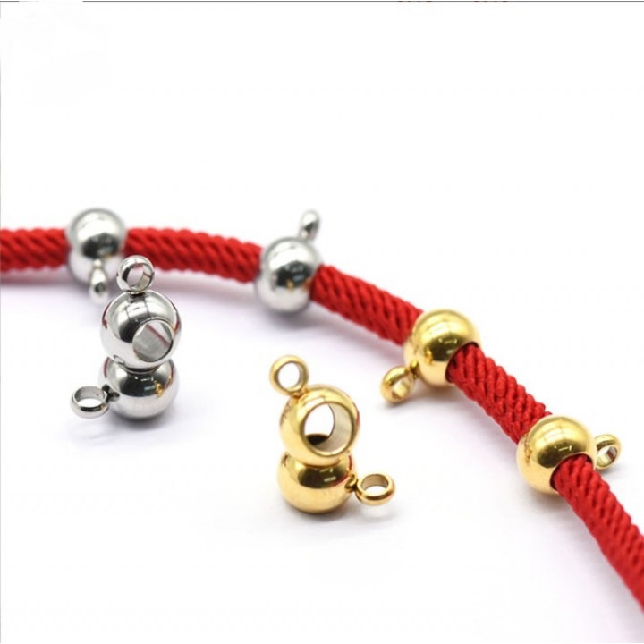 Бусина 6,5х4 мм для подвесок на браслеты Сталь