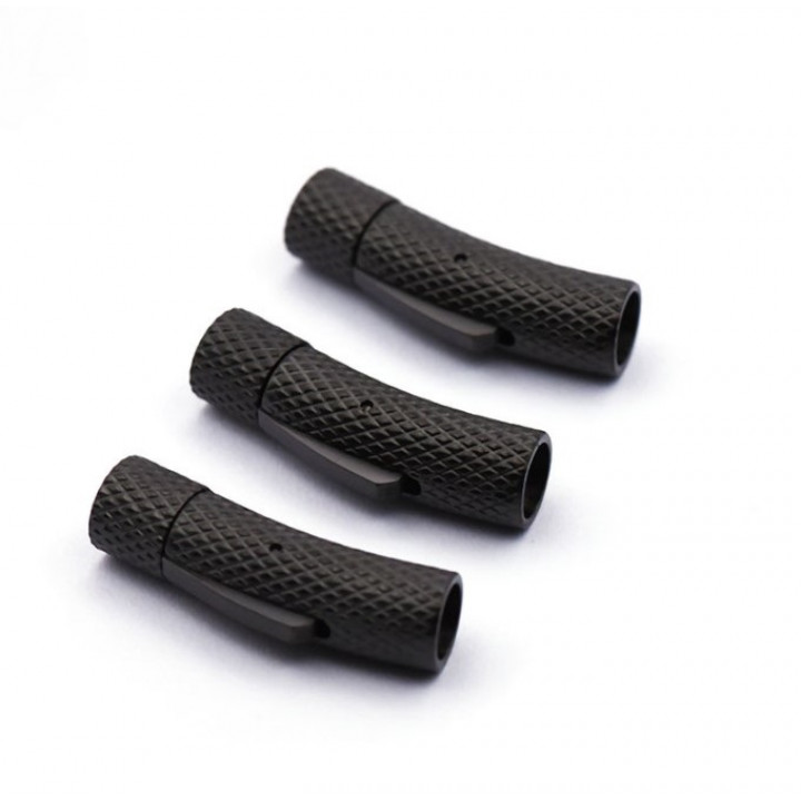 Замок 2-8 мм для браслетов Защелка Сталь Черные