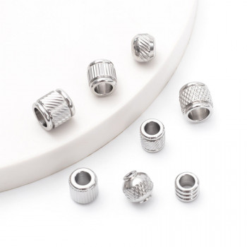 Бусина 2-6 мм для браслетов Сталь