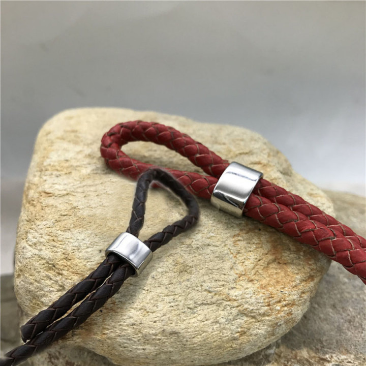 Бусина 4, 6 мм на два шнура Сталь B81