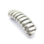 Бусина 8х4 для браслетов Витая Спираль Сталь