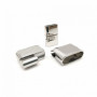 Замок 20х6 мм для плоских браслетов Сталь