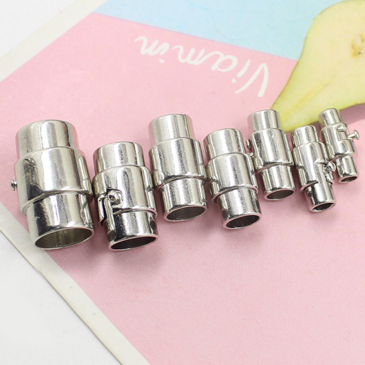 Застежка 3-10 мм для браслета поворотная Серебро