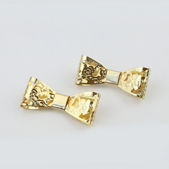 Зажим декоративный Бантик-бабочка ажурный