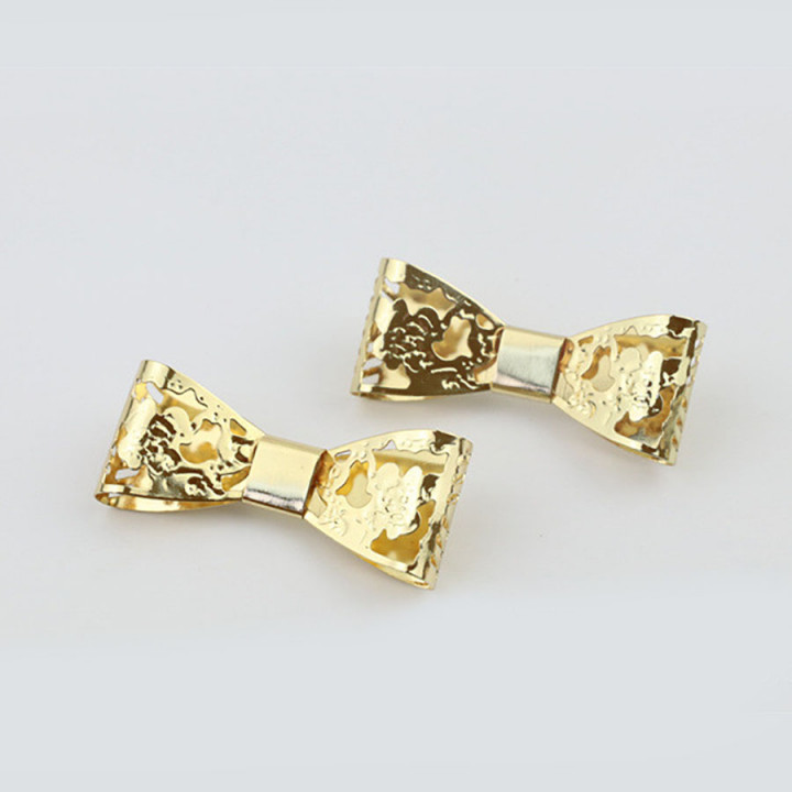 Зажим декоративный Бантик-бабочка ажурный