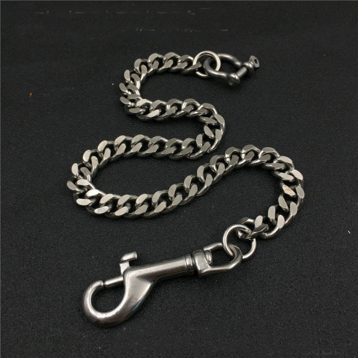 Цепь галантерейная с карабином 45 см Сталь