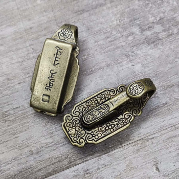 Карабин ременной декоративный 37 мм Латунь