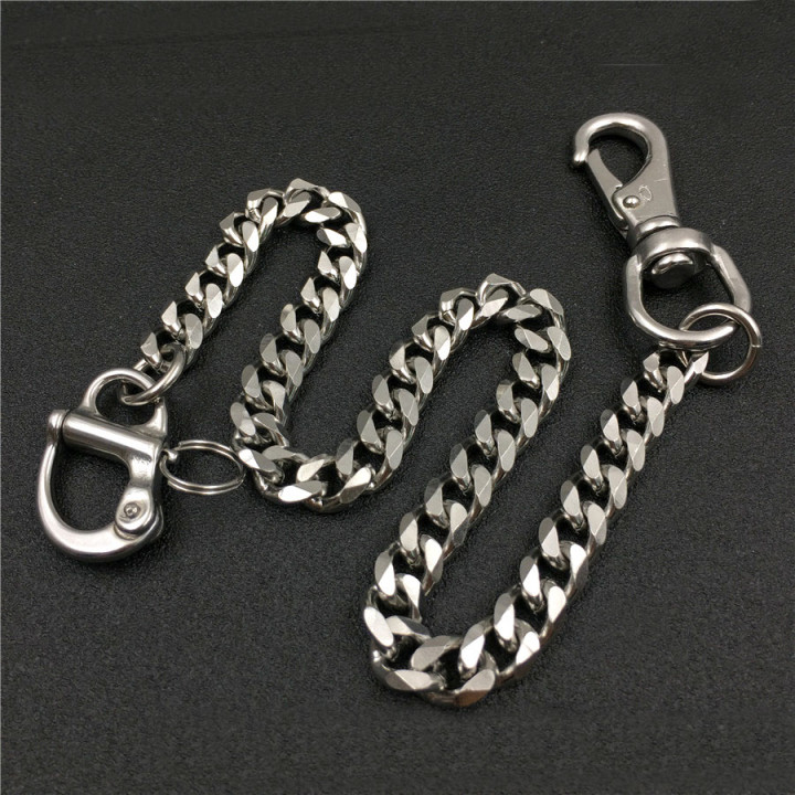Цепь галантерейная с карабином 46 см Сталь