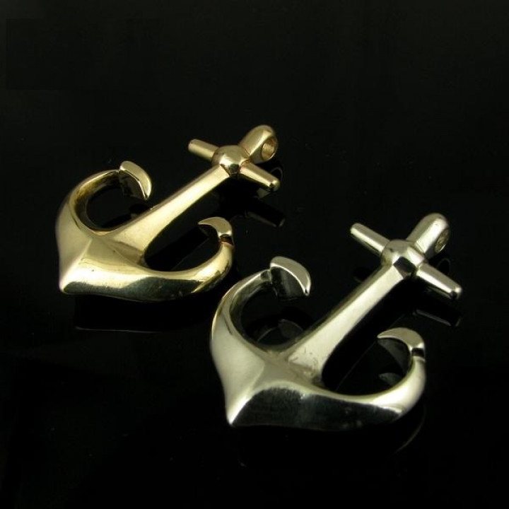 Якорь декоративный латунный