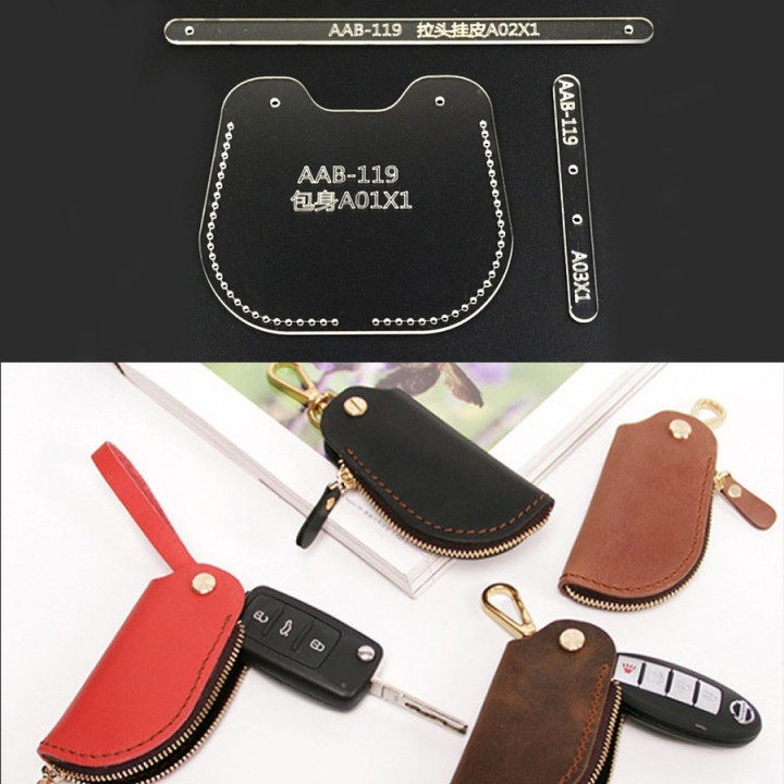 Шаблоны-лекала чехла для брелка сигнализации автомобиля ААВ-119