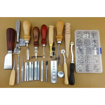 Набор инструментов для работы с кожей 25 предметов