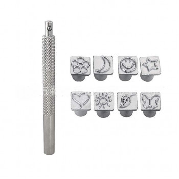 Штампы для тиснения по коже набор 8 штук