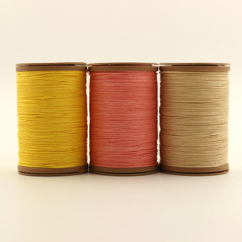 Нить для кожи вощеная 0,55 мм круглая Galaces 70 м натур. волокно Ramie