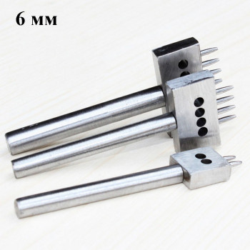 Пробойники строчные с зубьями круглого сечения шаг 6 мм