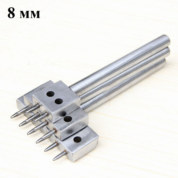 Пробойники строчные с зубьями круглого сечения шаг 8 мм 