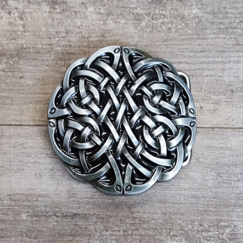 УЦЕНКА! Пряжка для ремня с шипом 40 мм Кельтский узор