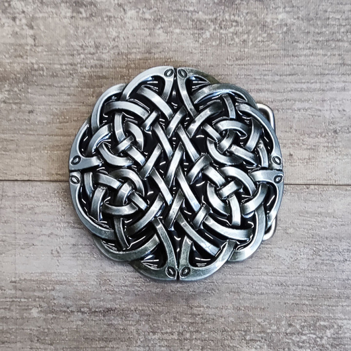 Пряжка для ремня с шипом 40 мм Кельтский узор