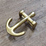 Пряжка 35 мм латунная Якорь L-131